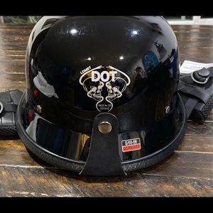 Motorcycle Helmet (Black S 55/56 )